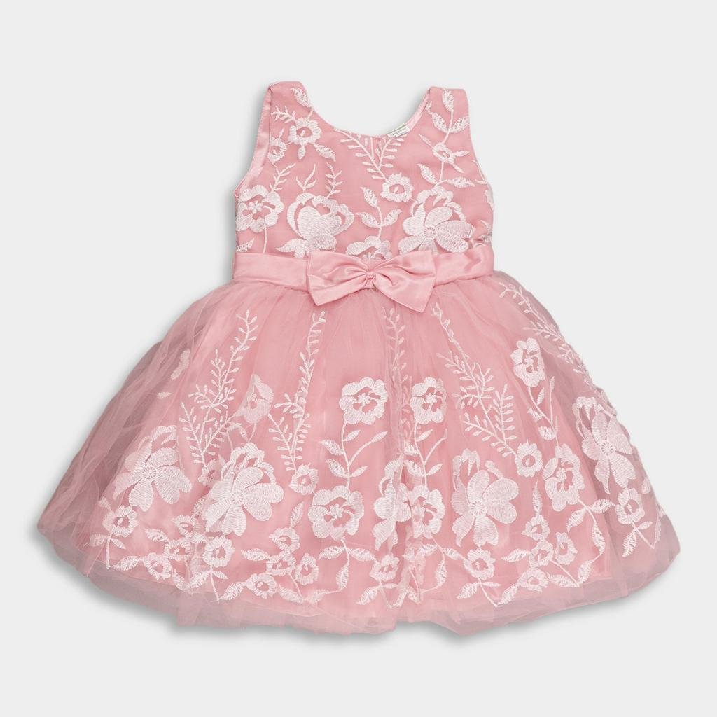 Girls Embroidered Party Frock